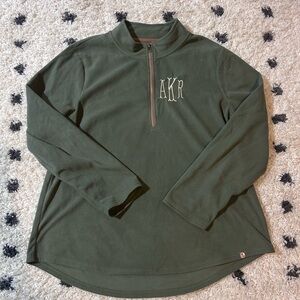Marleylilly Green Quarter-Zip Sweater - Monogrammed